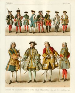 フランスの衣装1700-1750 作： Albert Kretschmer