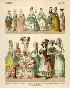 フランスの衣装1750-1800 作： Albert Kretschmer
