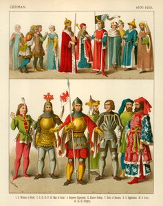 ドイツのコスチューム1400-1450 作： Albert Kretschmer