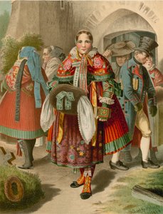 ドイツの衣装、Pommern、Weitzacker 作： Albert Kretschmer