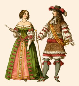 フランス国王ルイ14世とフランスのマリアテレジア女王 作： Albert Kretschmer