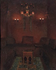1889年、リチャードバートン卿の礼拝堂の内部 作： Albert Letchford