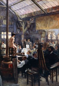 スタジオでは、 作： Albert Lynch