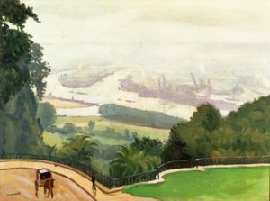 アルバートマーケット-ルーアンハーバー &39;、キャンバスに油彩 作： Albert Marquet