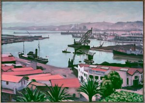 アルジェ、赤い屋根 作： Albert Marquet