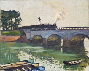 サン・ジャン・ド・リュズの橋 作： Albert Marquet