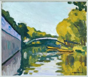 パリ近郊の運河 作： Albert Marquet
