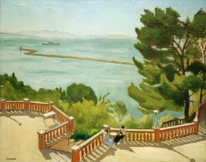 レスタクのテラスの角 作： Albert Marquet