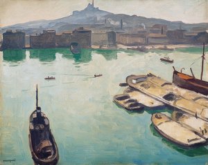 マルセイユの港。 1916