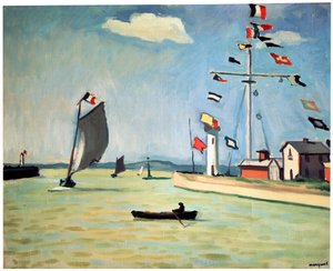 オンフルール港、c1911。 作： Albert Marquet