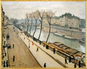 ケデグランオーギュスタンから見たセーヌ川 作： Albert Marquet