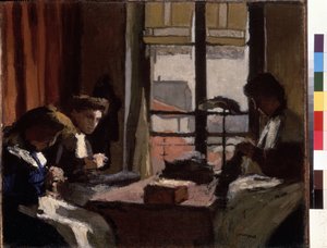 Milliners (ミリナーズ)。 ピエール アルベール マルケ (1875-1947) の絵画。 キャンバスに油彩。 日: 1901-1902. サイズ：50.5×61cm。 エルミタージュ美術館、サンクトペテルブルク (Saint-Petersburg) 作： Albert Marquet