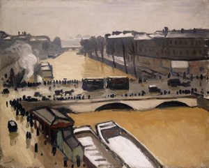 パリ、サンミッシェル橋 作： Albert Marquet