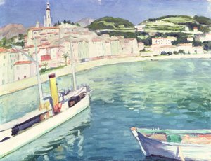 マントン港 作： Albert Marquet