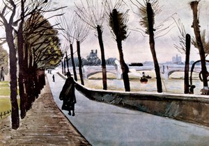 ケ・デュ・ルーブル、夏、1906 作： Albert Marquet