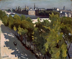 ケデュルーブルとポンヌフ橋、1906年。 作： Albert Marquet