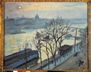 パリの太陽。ケ・デュ・ルーヴル 作： Albert Marquet