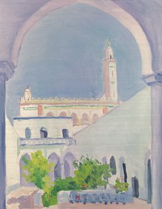 ラグアット モスク、1939 年頃（木製パネルに油彩） 作： Albert Marquet