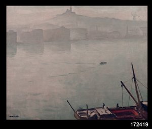 マルセイユ港 作： Albert Marquet