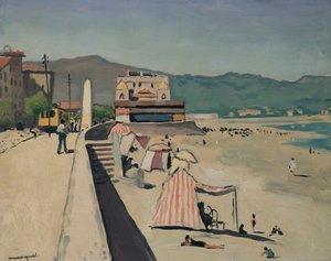 オロンヌの砂、1926年頃（パネルに油彩） 作： Albert Marquet