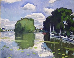 O Sena em Poissy 作： Albert Marquet
