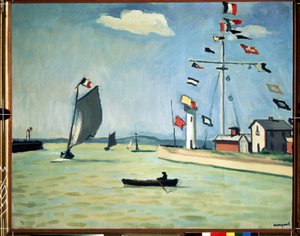 ノルマンディーのオンフルール港 作： Albert Marquet