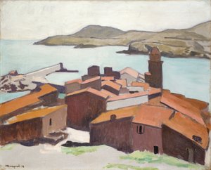 コリウールの眺め 作： Albert Marquet