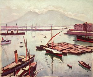 ナポリの眺め（キャンバスに油彩） 作： Albert Marquet
