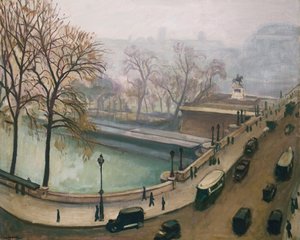 セーヌ川の眺め、1935年頃（キャンバスに油彩） 作： Albert Marquet