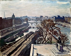 セーヌ川とヘンリー4世の像、c1906。 作： Albert Marquet