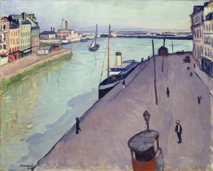 ルアーブル（ルケドノートルダム）の港の眺め。ええと1911 作： Albert Marquet