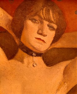 ソファの詳細の女性、1912 作： Albert Marquet