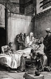 511年11月27日にパリで行われたフランク族のクローヴィス1世の死 - クローヴィスの死 - アルベール・メイニャン（1845-1908）の描いた絵 - 。 作： Albert Pierre Rene Maignan
