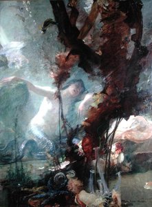 La Sirene（油彩・キャンバス） 作： Albert Pierre Rene Maignan