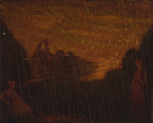 木のニンフの踊り、n.d. 作： Albert Pinkham Ryder