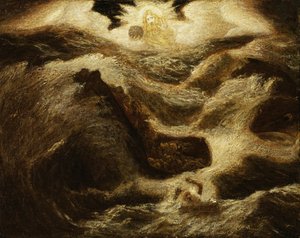 ジョナ、の。 1885–1895。 作： Albert Pinkham Ryder