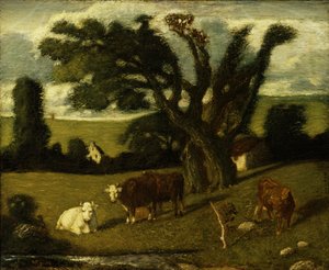 牧歌研究、1897年。 作： Albert Pinkham Ryder
