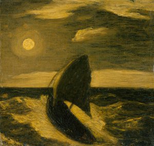 トイレの海、ca。 1880-85。 作： Albert Pinkham Ryder