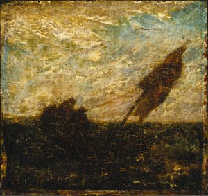 水の無駄は彼らの畑であり、1880年代初頭（パネルに油彩） 作： Albert Pinkham Ryder