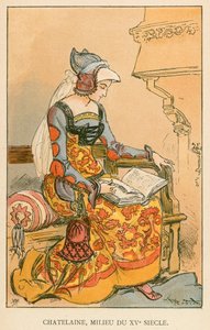 シャトレーヌ、15世紀半ば 作： Albert Robida