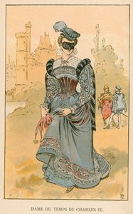 チャールズ9世の時代の女性 作： Albert Robida