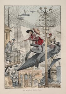 20世紀のイラスト：電気生活 作： Albert Robida