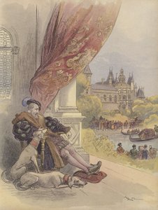 フランソワ1世の最後の日々 作： Albert Robida