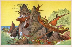 船乗りシンドバッド 作： Albert Robida