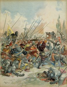 第6次イタリア戦争（1521-1526）。国王フランソワ1世（1494-1547）が2月24日にパヴィア（イタリア）で