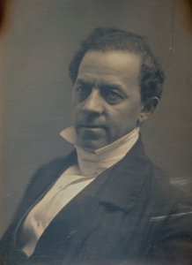 正式な襟と白いネクタイの紳士 作： Albert Sands Southworth