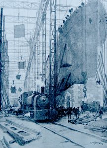 イギリスの造船所 作： Albert Sébille