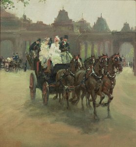 ハイドパークの馬車 作： Albert Snr. Ludovici