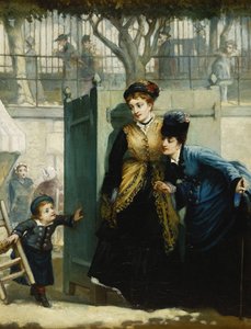 かくれんぼ、1876 作： Albert Snr. Ludovici