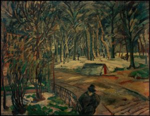 イングリッシュガーデンで 作： Albert Weisgerber